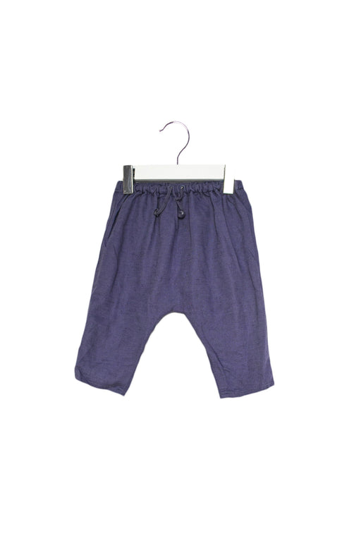 A Purple Casual Pants from Cyrillus in size 3-6M for boy. (Front View)