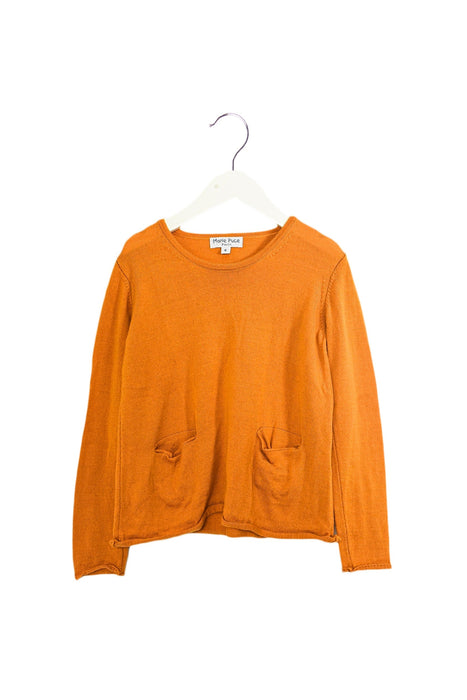 A Orange Long Sleeve Tops from Marie Puce in size 8Y for girl. (Front View)