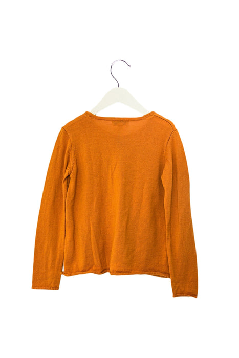 A Orange Long Sleeve Tops from Marie Puce in size 8Y for girl. (Back View)