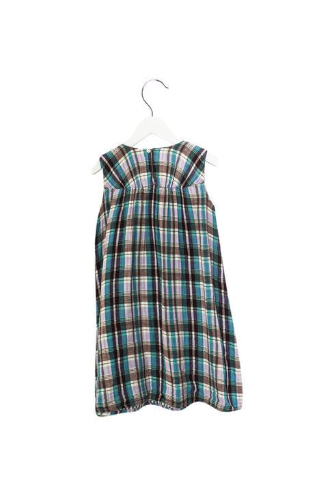 A Blue Sleeveless Dresses from FITH in size 5T for girl. (Back View)