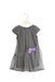 A Grey Short Sleeve Dresses from Le Petit Society in size 2T for girl. (Front View)