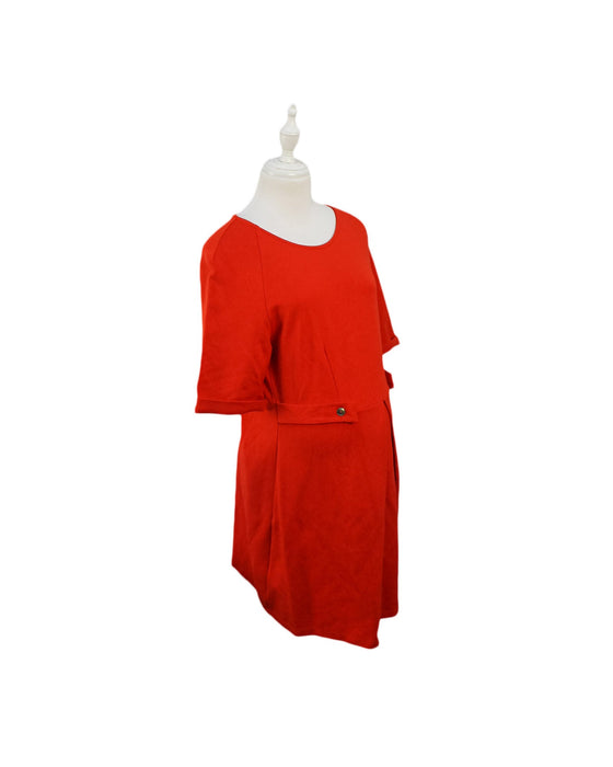 A Orange Short Sleeve Dresses from Isabella Oliver in size M for maternity. (Front View)