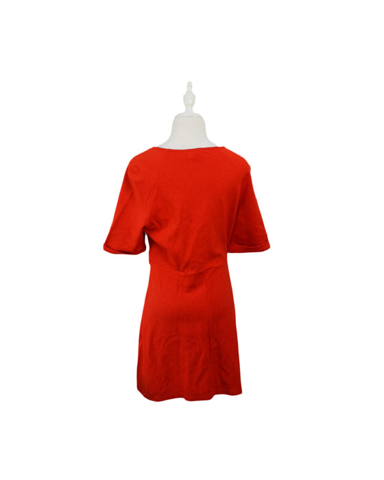 A Orange Short Sleeve Dresses from Isabella Oliver in size M for maternity. (Back View)