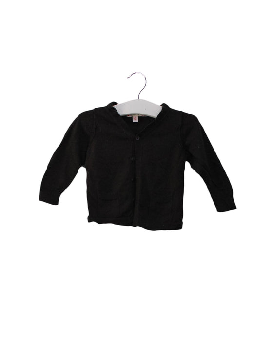 A Brown Cardigans from Bonpoint in size 6-12M for girl. (Front View)