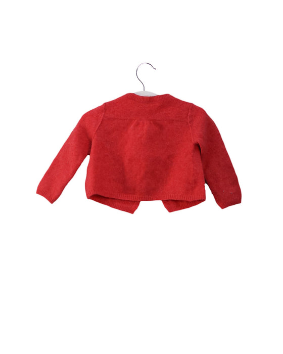 A Pink Cardigans from Bonpoint in size 6-12M for girl. (Back View)