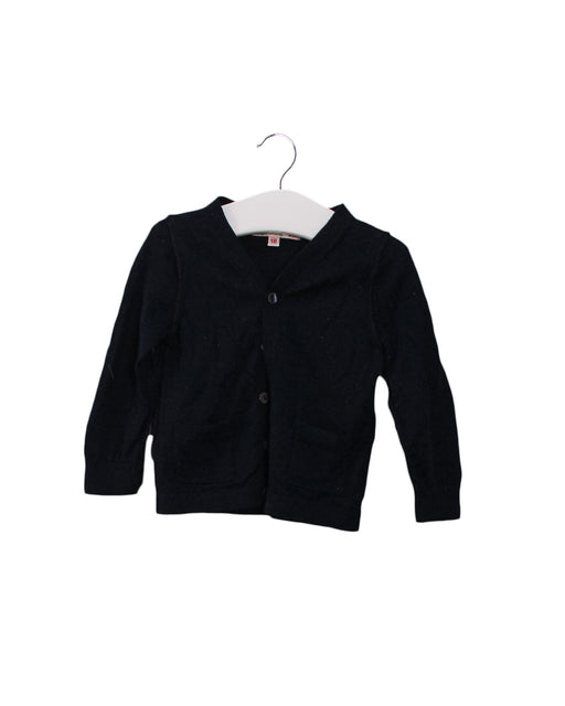 A Black Cardigans from Bonpoint in size 12-18M for girl. (Front View)