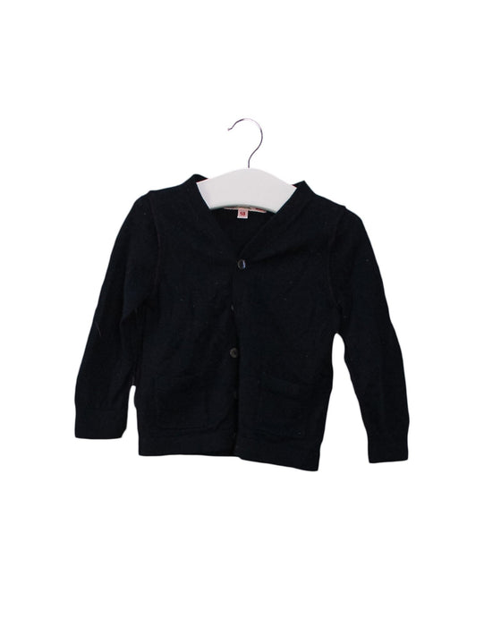 A Black Cardigans from Bonpoint in size 12-18M for girl. (Front View)