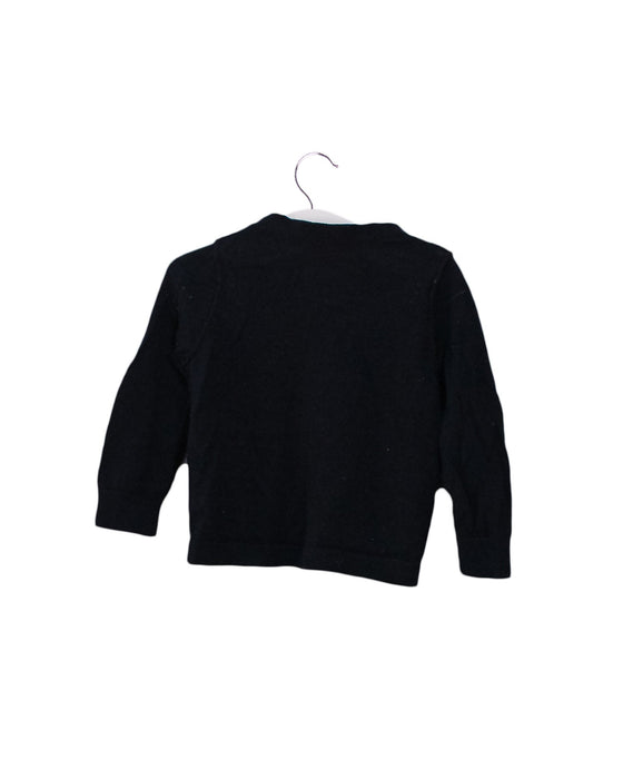 A Black Cardigans from Bonpoint in size 12-18M for girl. (Back View)