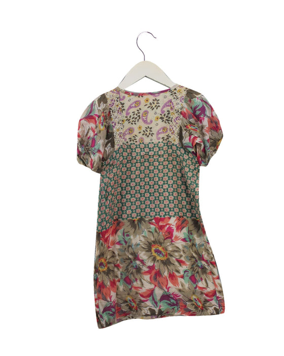 A Multicolour Short Sleeve Dresses from Derhy Kids in size 4T for girl. (Back View)