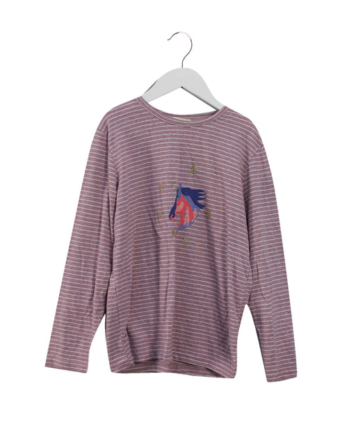 A Pink Long Sleeve Tops from Siaomimi in size 10Y for girl. (Front View)