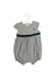 A Navy Rompers from Ralph Lauren in size 6-12M for girl. (Front View)