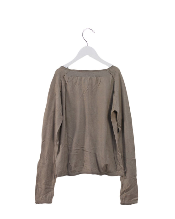 A Grey Cardigans from Bonpoint in size 8Y for girl. (Back View)