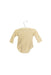 A Beige Long Sleeve Bodysuits from Natures Purest in size 3-6M for neutral. (Back View)