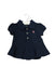 A Navy Short Sleeve Polos from Ralph Lauren in size 0-3M for girl. (Front View)