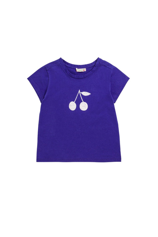 A Purple Short Sleeve T Shirts from Bonpoint in size 6T for girl. (Front View)