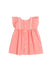 A Pink Short Sleeve Dresses from Bonpoint in size 3-6M for girl. (Back View)