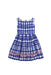 A Blue Sleeveless Dresses from Bonpoint in size 4T for girl. (Front View)