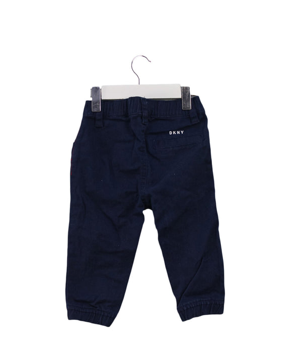 A Navy Casual Pants from DKNY in size 6-12M for boy. (Back View)