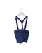 A Blue Overall Shorts from Nanos in size 6-12M for boy. (Back View)