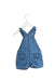 A Blue Overall Shorts from Bout'Chou in size 6-12M for girl. (Back View)