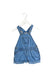 A Blue Overall Shorts from Bout'Chou in size 6-12M for girl. (Front View)