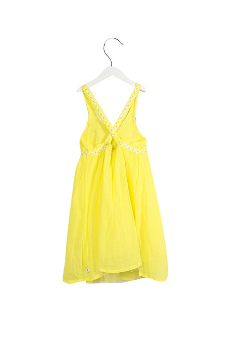 A Yellow Sleeveless Dresses from Seafolly in size 7Y for girl. (Back View)