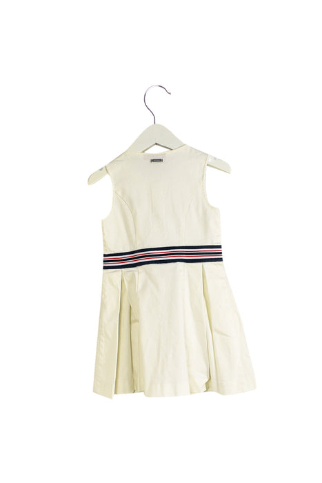 A White Sleeveless Dresses from Ferrari in size 3T for girl. (Back View)