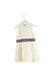 A White Sleeveless Dresses from Ferrari in size 3T for girl. (Back View)