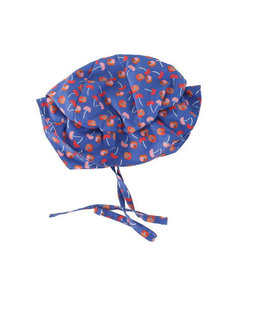 A Blue Sun Hats from Bonnet à Pompon in size O/S for girl. (Front View)