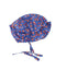 A Blue Sun Hats from Bonnet à Pompon in size O/S for girl. (Front View)