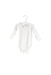 A White Long Sleeve Bodysuits from Jacadi in size 3-6M for girl. (Front View)