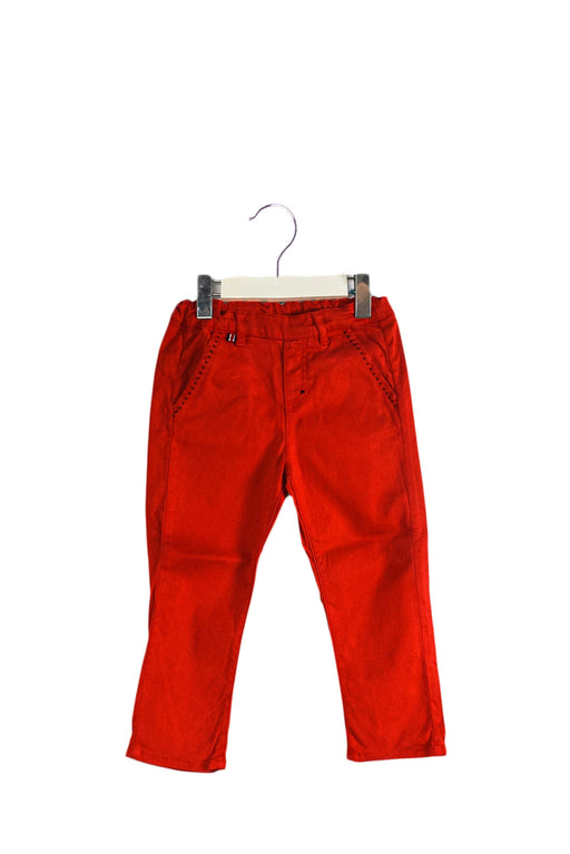 A Red Casual Pants from Tartine et Chocolat in size 2T for boy. (Front View)
