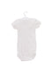 A White Short Sleeve Bodysuits from Petit Bateau in size 3-6M for girl. (Back View)