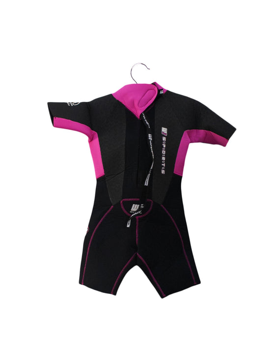 A Black Wetsuits from Watersports in size O/S for girl. (Back View)