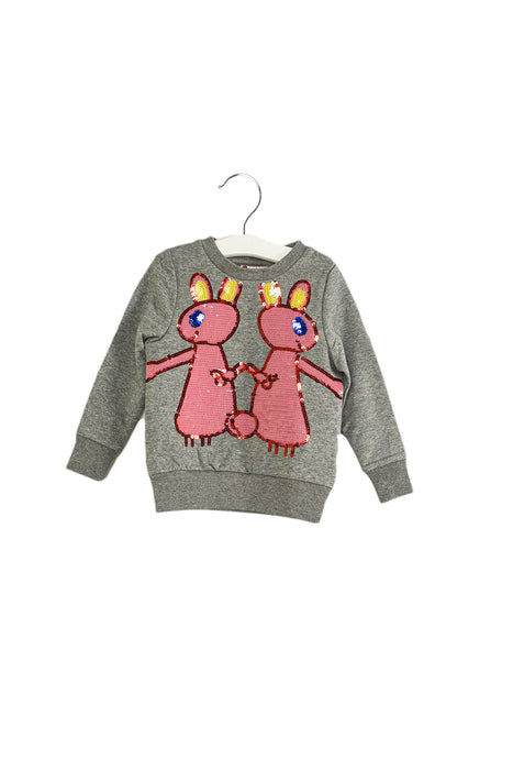 A Grey Sweatshirts from Lovie by Mary J in size 12-18M for girl. (Front View)