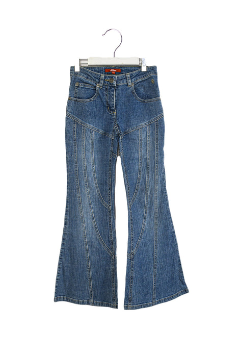 A Blue Jeans from s.Oliver in size 10Y for girl. (Front View)