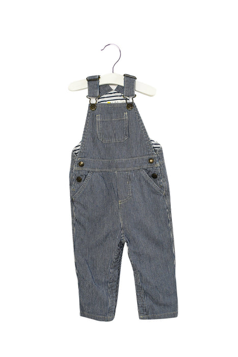 A Blue Long Overalls from Boden in size 18-24M for boy. (Front View)