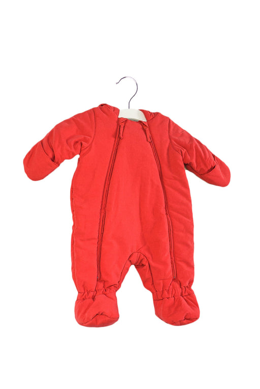 A Pink Snowsuits from Petit Bateau in size 0-3M for neutral. (Front View)