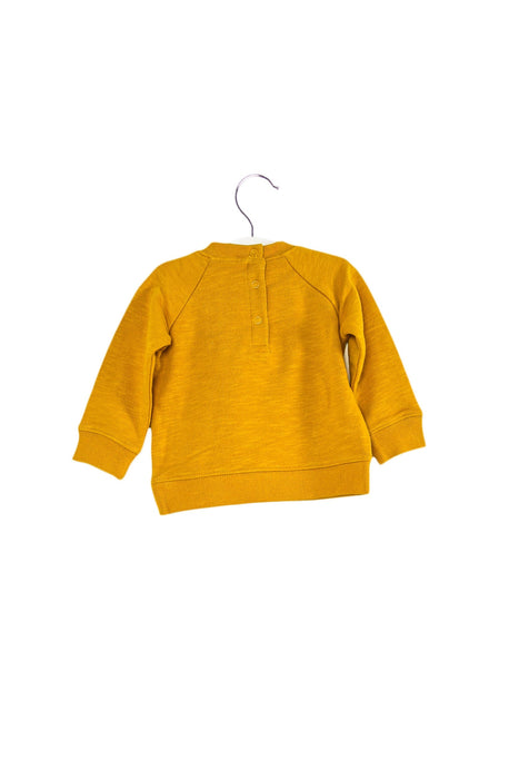 A Yellow Crewneck Sweatshirts from Bout'Chou in size 6-12M for neutral. (Back View)