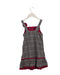 A Grey Sleeveless Dresses from La Compagnie des Petits in size 5T for girl. (Back View)