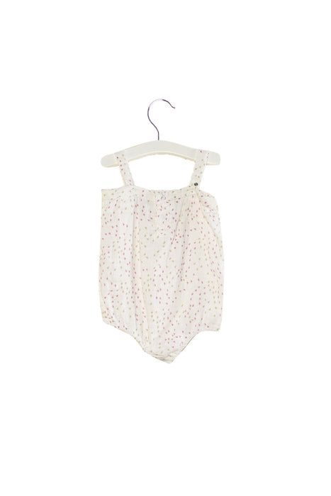 A White Bodysuits from Aden & Anais in size 6-12M for girl. (Back View)