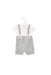 A Grey Short Sleeve Rompers from Nicholas & Bears in size 0-3M for boy. (Front View)