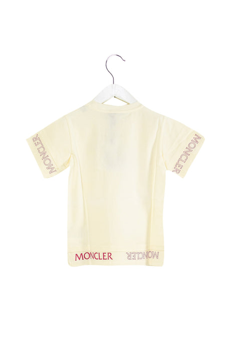 A White Short Sleeve T Shirts from Moncler in size 8Y for girl. (Back View)