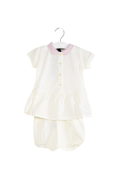 A White Dress Sets from Moncler in size 3-6M for girl. (Front View)