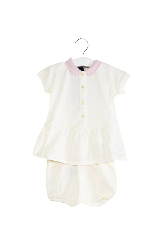 A White Dress Sets from Moncler in size 3-6M for girl. (Front View)