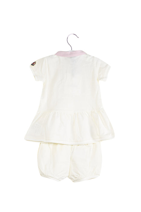 A White Dress Sets from Moncler in size 3-6M for girl. (Back View)