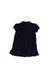 A Navy Short Sleeve Dresses from Ralph Lauren in size 12-18M for girl. (Back View)