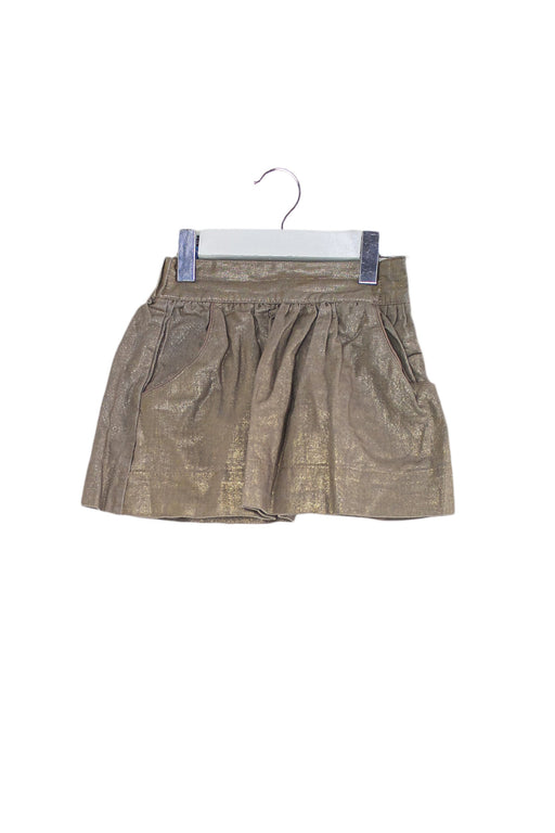 A Gold Short Skirts from Excuse My French in size 2T for girl. (Front View)