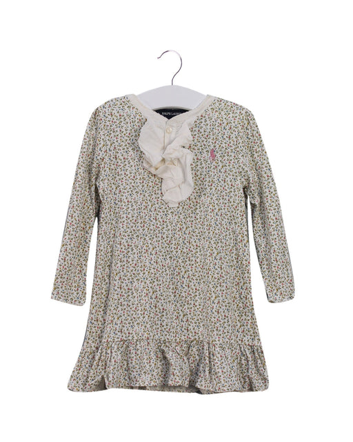 A Green Long Sleeve Dresses from Ralph Lauren in size 12-18M for girl. (Front View)