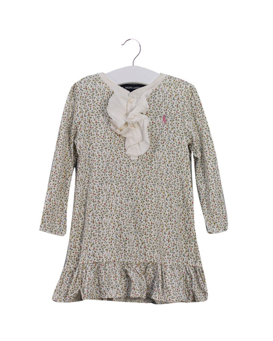 A Green Long Sleeve Dresses from Ralph Lauren in size 12-18M for girl. (Front View)